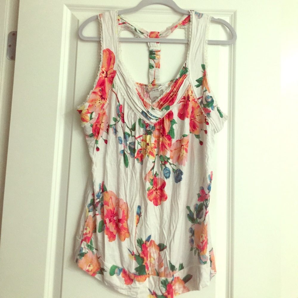 LOWEST: American Rag Floral T-back Tank Top